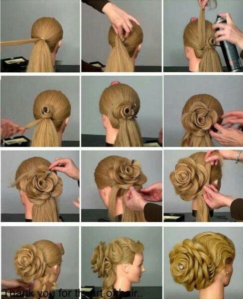 Toplanmış saç yapımı
