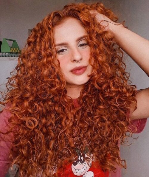 kızıl kıvırcık saç
