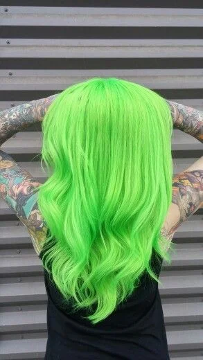 yeşil saç rengi yapma