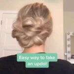 483011128790747433 Fake updo TUTORIAL . How to make an fake updo Daily hair TUTORIALS ideas and tips